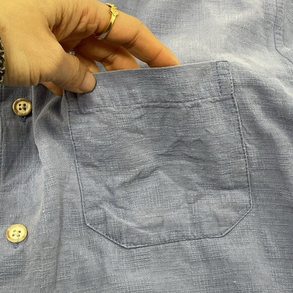 Margaritaville Linen Silk Hawaiian Button Shirt Men Sz XL Workwear Summer Relax - Picture 5 of 12